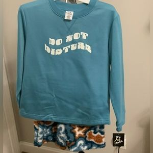 🛑3/$10🛑  Art Class 2piece pajama set with fuzzy soft bottoms, sz M 8/10, NWT